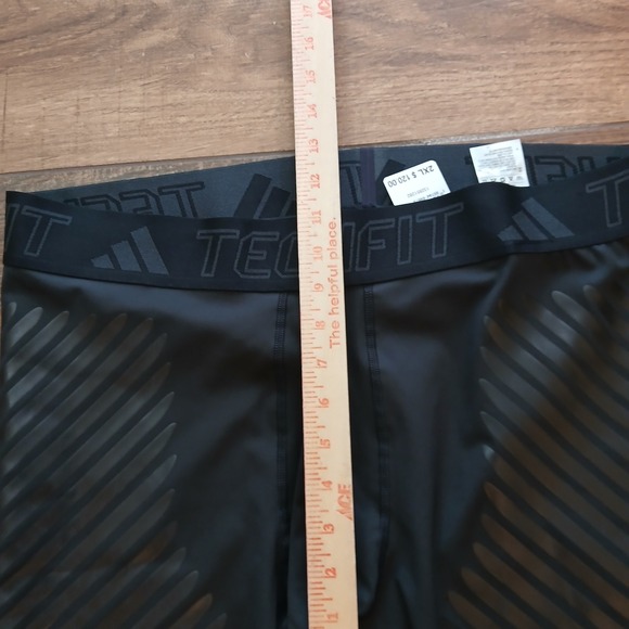 Adidas Techfit Compression Tights  2XL XXL Black Training Leggings HS9812 - Picture 5 of 9